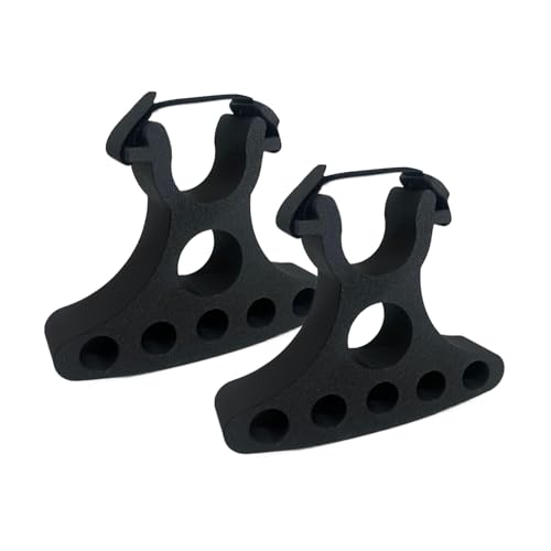 Soporte de mantenimiento de bicicleta, juego de herramientas para manubrio – 2 piezas antideslizantes para reparación de suelos, portátil para ciclismo de montaña, scooter y taller de garaje