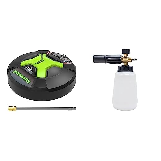 Greenworks 15-Inch Surface Cleaner & Foam Cannon