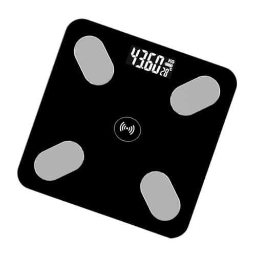 NULYLU Báscula Digital Inteligente De Salud Báscula Electrónica De Grasa Corporal 26x26cm Color Análisis De Peso Corporal Sin Batería Monitoreo De Salud