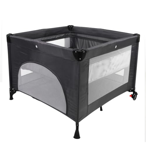 nania Lit Parapluie avec étage - 0-36 Mois - Facile à Plier - Sac de Transport et Matelas Inclus 100 x 100 cm