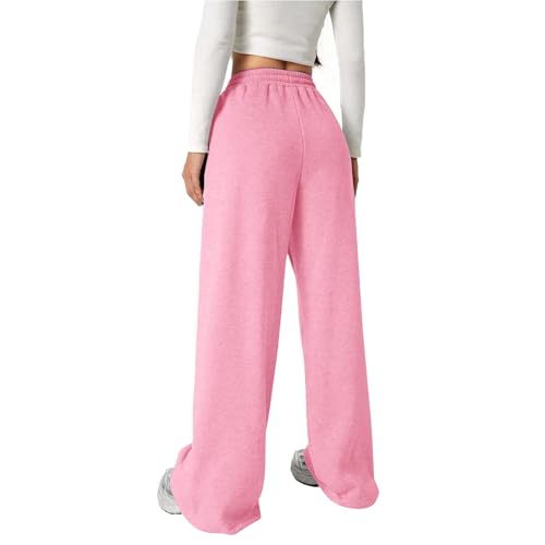 Girl's Bowknot Baggy Drawstring Sweatpants Cute Straight Leg Athletic Pants with Pockets Trousers for Teen Girls 4-13 Years3