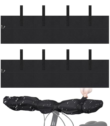 2 pcs Handlebar Cover Ebike Transport Protection, (35.8x 9 in) Widen lengthen Handlebar Protective Cover Handlebar Hood for Rear Rack Handlebar Rain