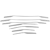 Galvanik-Auto-Kühlergrill-Abdeckungs-Ordnung, stilvoll, glänzend, luxuriös, dekoratives Zubehör, Schutzaufkleber für Grand Starex H1 2019, ABS-Kunststoff, 7 Stück