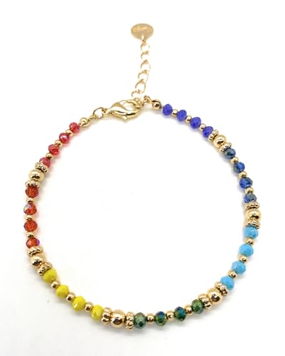 Healing Gemstone Crystals 7 Alignment Chakras Stress Relief Bracelet Yoga Reiki for Woman Balance3