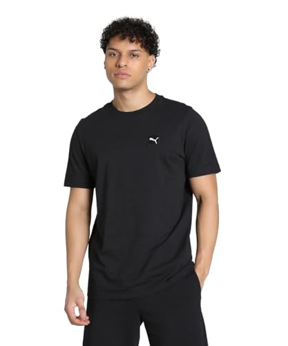 Image of Puma Men Cotton Solid Regular Fit Tees