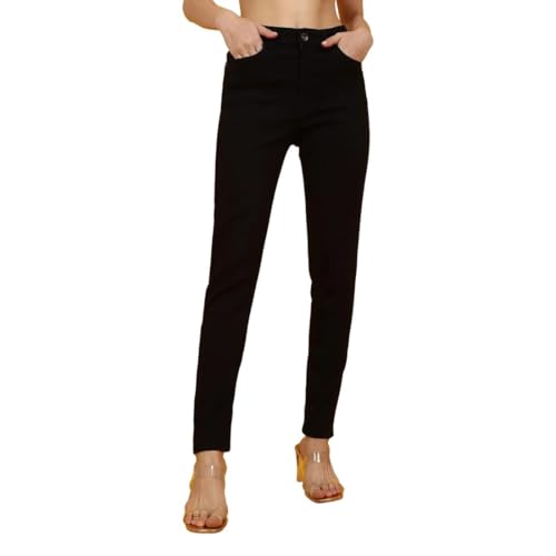 Image of Flying Machine Women's Skinny Fit Jeans| Solid | High Rise | Stretchable | Jeans for Woman