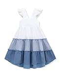 Hipea Toddler Baby Girl Casual Dress Ruffle Halter Sleeveless Dress Summer Beach Dresses Orange 3-4T