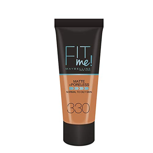 Maybelline Fond De Teint Fit Me Matte Et Poreless 330 Cramel Doré - vue 2