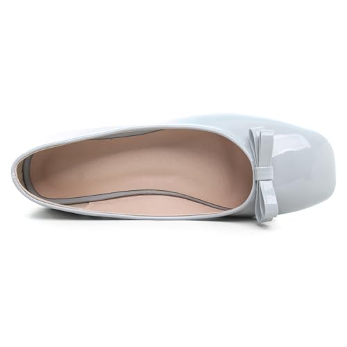 Image of Dear Time Women's Casual Foldable Ballet Flats Square Toe Ballerina Flats Shoes Comfortable