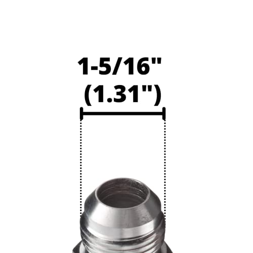 Image of 1 inch JIC Male x 3 /4 inch JIC Male Flared Straight Tube Hydraulic Adapter Fitting | 2403-16-12