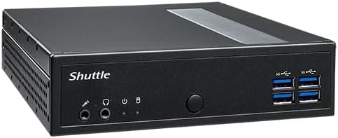 Shuttle XPC Slim Fanless DL30N3 Mini Barebone PC Intel i3-N300 Alder-Lake Processor Supports DDR5 SO-DIMM Triple Display Dual 2.5Gbps LAN Support 12V or 19V DC No Ram No HDD/SSD No OS Installed