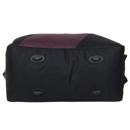 Image of PPERFECT Star 40L Duffle Bags for travellings | Carry Bag for Women Travel | Bag for travellin | Travel Bag for man | Luggage Bags for Women (Black Purple)