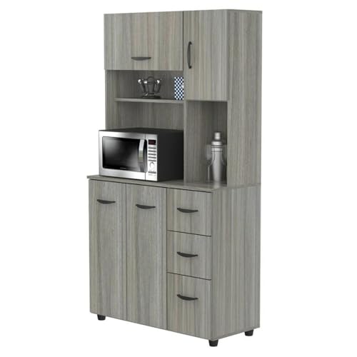 Inval 4-Door Microwave Storage Cabinet