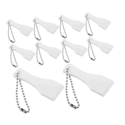 Toddmomy 10 piezas Herramientas Rasca Lotería Portátiles de Plástico con Llavero Multiusos para Raspar Boletos y Etiquetas Resistente y Compacto para Uso Diario