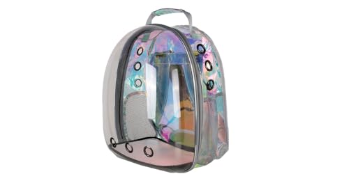 Mochila Astronauta Para Transporte Pet Visão De Acrilico Panorâmica Holografica Para Animais Cães Ga