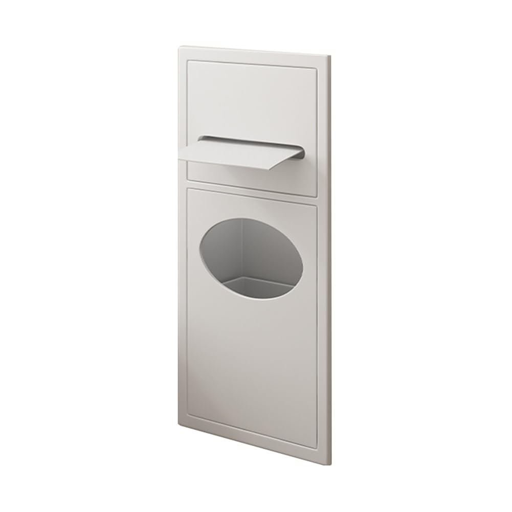 Niche de douche en acier inoxydable gris encastrée avec porte-rouleau et étagère