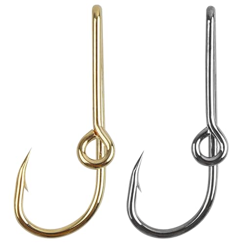 Fishing Hooks Hat Pins for Fishing Hat Hook Clip Set Black Gold Fish Hook Hat Clip High Carbon Steel Hooks for Cap Hat Tie 10/16pcs Mix 10PCS