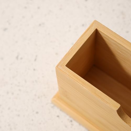 Image of HOKIPO Bamboo Tissue Paper Holder (AR-5054)