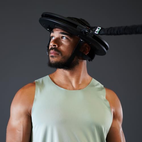 Image of Iron Neck Resistance Band, Durable Exercise Band with Steel Carabiners for Neck Training, Strength Workouts, Stretching, and Rehab