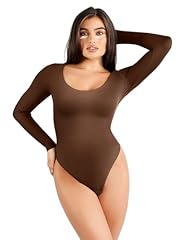 Brown-crew-neck-bodysuit