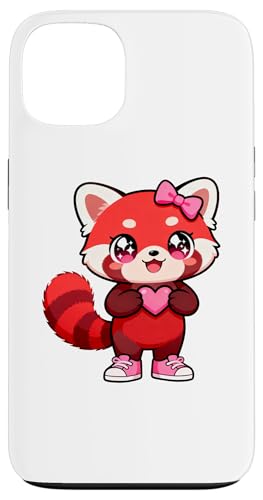 Cute Red Fox Coquette Bow Retro Red Fox Kids Girls �X�}�z�P�[�X iPhone 13 �p