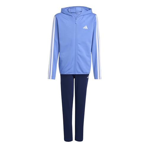 adidas Unisex Kinder ESSENTIALS 3 STRIPES TRACKSUIT, blue...