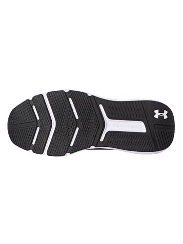 Under Armour UA Charged Commit TR 4 Baskets légères, chaussures de sport respirantes pour hommes, noir/gris anthracite/blanc
