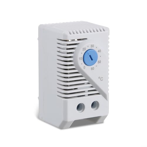 Termostato con ajustes fáciles de 0 a 60 grados Celsius, para uso en armarios y dispositivos eléctricos (KTS011)