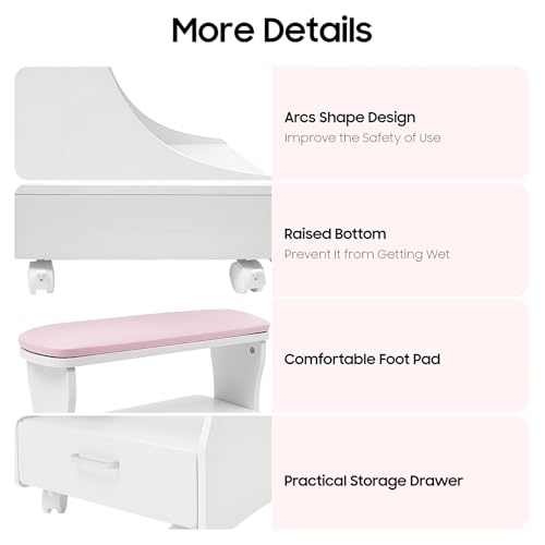 Taburete Spa de Pies Profesional Portable con Ruedas miniatura 6