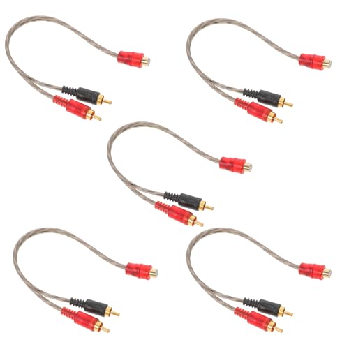 BAZEITFLOW RCA���X �I�[�f�B�I�P�[�u��5�{�Z�b�g �ԍڗp�f���A���I�X�X�v���b�^�[�R�[�h �c�ݒጸ �ϐU���݌v�̃J�[�I�[�f�B�I�P�[�u�� �X�s�[