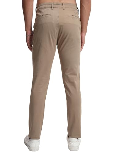 Image of Highlander Men's Slim Fit Formal Trousers | Ankle Length |Smart Trousers for Men | Chino Trousers for Men|Elegant Design | Comfortable Fabric for Daily Work & Formal Occasions