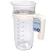 Pichet Doseur 1L Avec Couvercle - Verre Mixeur Plongeant Plastique Sans BPA