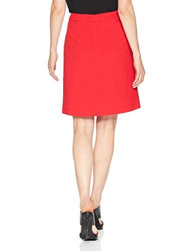 Nine West Women's Textured Crepe Aline Wrap Skirt Button Detail2