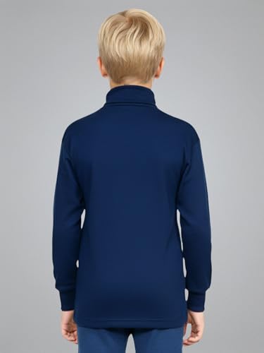 Image of Lux Cott's Wool Boys High-Neck Full Sleeves Thermal Top | High Neck Thermal Top for Boys | Pack of 2