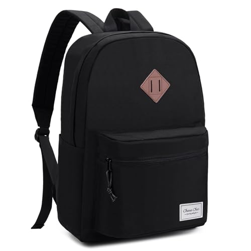 Backpack for School,ChaseChic Lightweight Water Resistant Daypack Bookbag Men Women/College/High School Teen Boys Girls Black