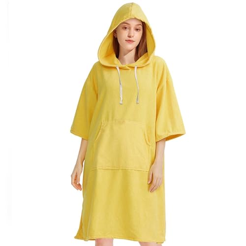 Poncho de plage à capuche microfibre idéal pour le surf et le camping - 2