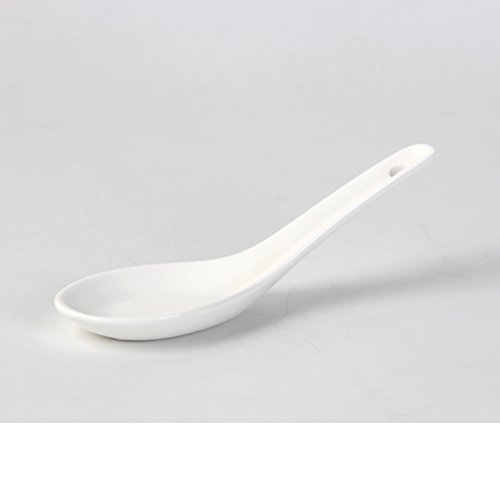 Ceramic small spoondrink soup spoonhome spoonbig rice spoonmixing spoon with long handleset of 4-13cm-D