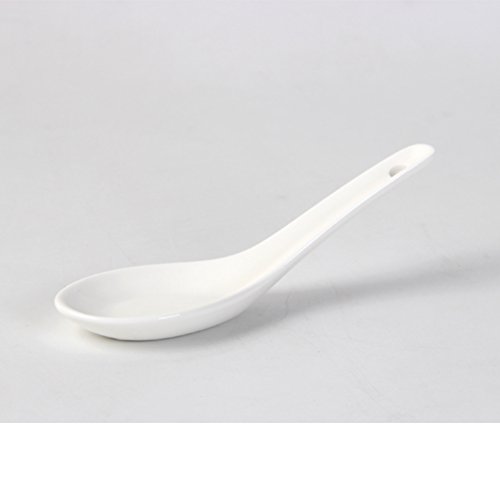 Ceramic small spoondrink soup spoonhome spoonbig rice spoonmixing spoon with long handleset of 4-13cm-D