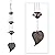 Three Cooper Leaf Temple Wind Chime,Wind Chimes with 3 Bells, Feng Shui Wind Chimes for Home Yard Outdoor Decoration, A Great Memorial Wind Chime for Someone Who Loves Peace