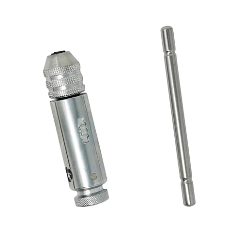 Image of Dapetz ® Adjustable T-Handle Ratchet Tap Holder M5–M12 Threading Wrench Reversible Hand Machine Ratcheting Screw T-Shaped Tapping Thread Metric Plug Tapper Tool