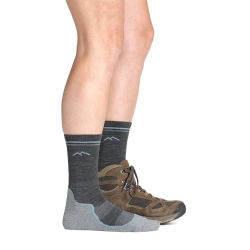 Darn Tough Vermont Light Hiker Boot Socks for Women - Lightweight Merino Wool Women Hiking Socks - Teal, M by Darn Tough Vermont - Image 3