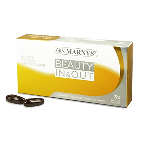 MARNYS Beauty In&Out Omegas y Colágeno para Piel, Cabello y Uñas 30 Cápsulas, 30 unidad, 1