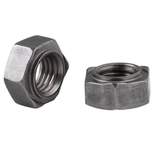 Nyloc Nuts, 20Pcs Carbon Steel Hexagonal Nuts - for Machinery Industry, Home Furniture Repair(Spot Weld Nut,M3)