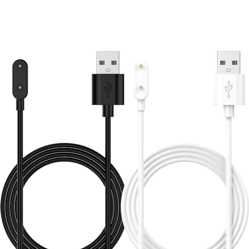 Intended for Huawei Watch Fit 3 Charging Cable Magnetic Replacement Charging Cord Compatible with Huawei Watch Fit 3 Charger Accessories(Black&White)