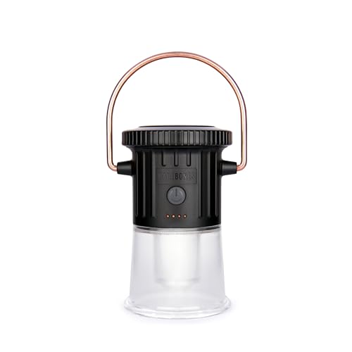 Barebones Hoodoo Light – Black, Rechargeable 3-in-1 Camping Lantern & Flashlight – 600 Lumens LED Light with Magnetic Base, Tripod Mount, USB-C Charging & Dimmable Brightness for Outdoor Use