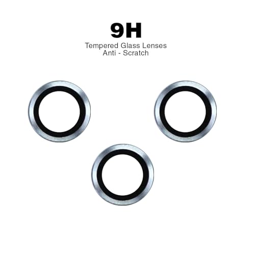 Image of Camera Lens Protector for Apple iPhone 15 | 9H Hardness, Full Coverage Camera Metal Ring Ultra-Thin /Clear (Blue)
