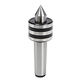MT5 Live Center, 60° Morse Taper Lathe Center, Precision Bearing Steel, Medium Duty Rotary Tailstock Center, 0.0006
