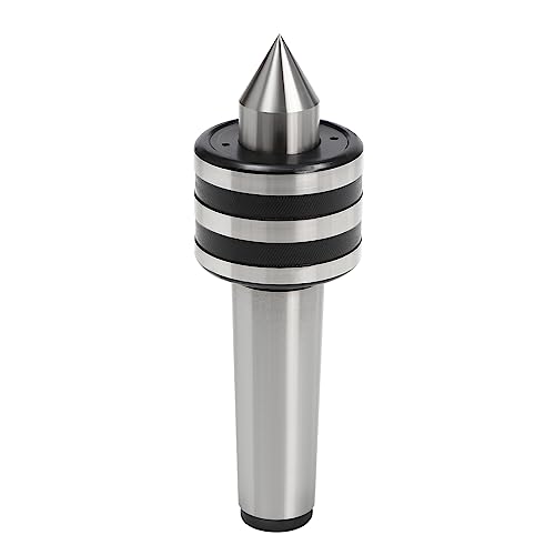 MT5 Live Center, 60° Morse Taper Lathe Center, Precision Bearing Steel, Medium Duty Rotary Tailstock Center, 0.0006
