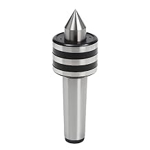 MT5 Live Center, 60 Degree Morse Taper Tool Bit Precision Lathe High Speed Medium Duty Live Tailstock Center for Wood & Metal Lathe CNC Work MT5