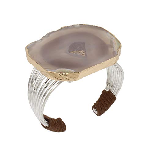 ROBERT LEE MORRIS Soho Agate Stone Cuff Bracelet